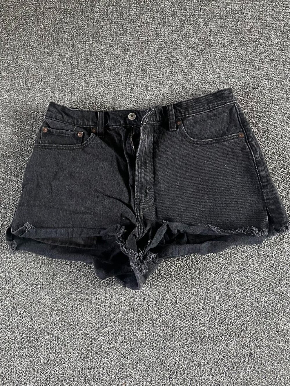 Curve Love High Rise Mom Short 30 Black